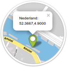Standaardwaarde locatie Nederland volgens Maxmind